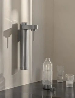 Køkkenmaskiner<Stelton Brus kulsyremaskine, væghængt Steel