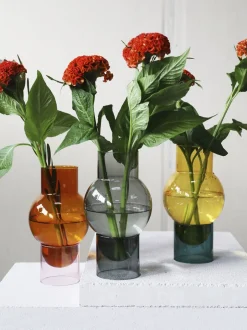 Vaser & Urtepotteskjulere<Studio About BUBBLE TUBE, LARGE, AMBER/ROSE, 90270A
