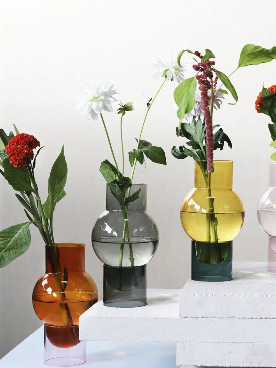 Vaser & Urtepotteskjulere<Studio About BUBBLE TUBE, LARGE, AMBER/ROSE, 90270A