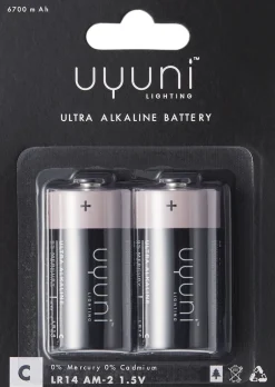 Elektronik|Elektriske Julelys<Uyuni C Battery, 1,5V, 6700 mAh - 2 pack