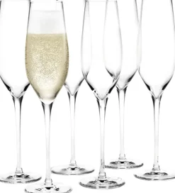 Glas<Holmegaard Cabernet Champagneglas klar 29 cl 6 stk.