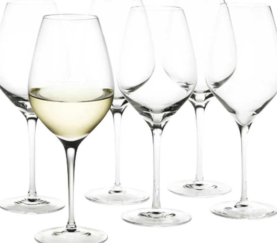 Glas<Holmegaard Cabernet Hvidvinsglas klar 36 cl 6 stk.