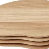 Køkkenartikler<Ferm Living Cairn Butter Boards - Set of 4 - Oak