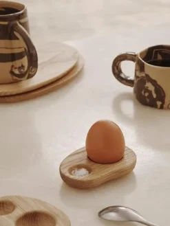 Tilbehør Til Bordet<Ferm Living Cairn Egg Holder - Set of 2 - Oak