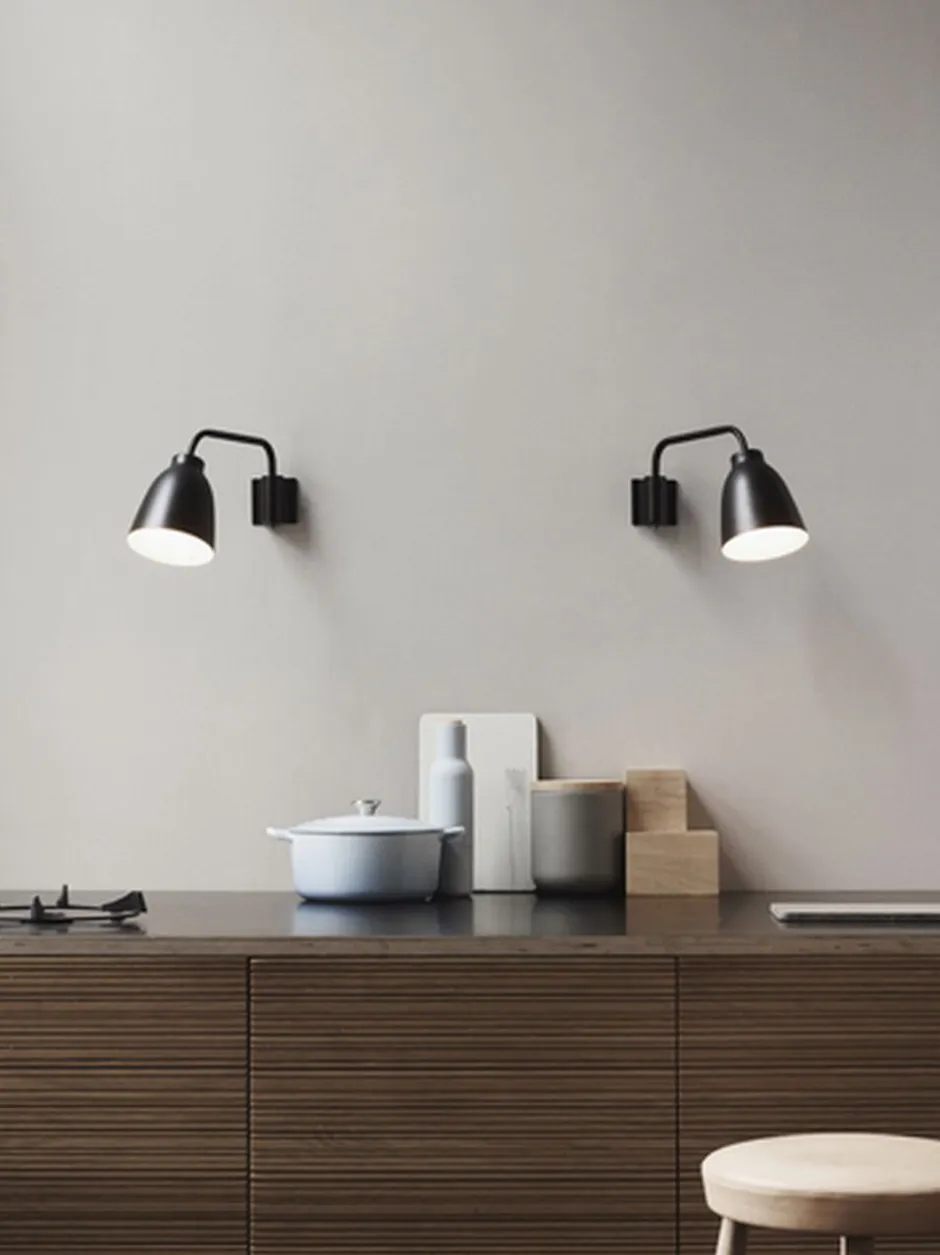 Væglamper<Fritz Hansen Caravaggio™ READ Black, Black