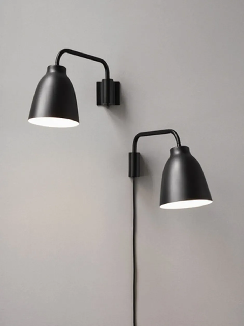 Væglamper<Fritz Hansen Caravaggio™ READ Black, Black