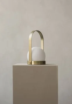 Trådløse Lamper<Audo Copenhagen Carrie Portable Table Lamp Brushed brass