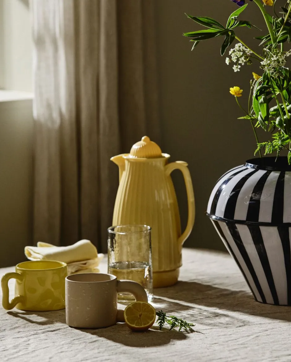 Kaffe & Te<Nordal CARVI Thermos Jug - yellow