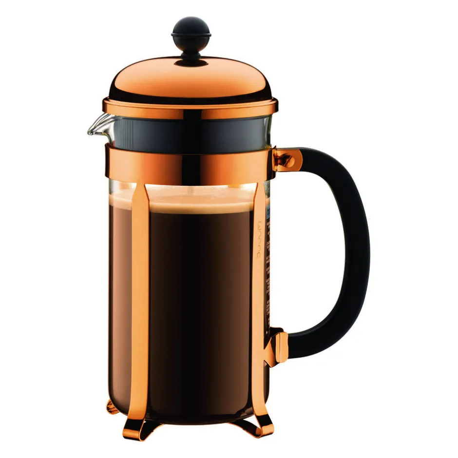 Kaffe & Te<Bodum Chambord stempelkande 1. 0 l Kobber
