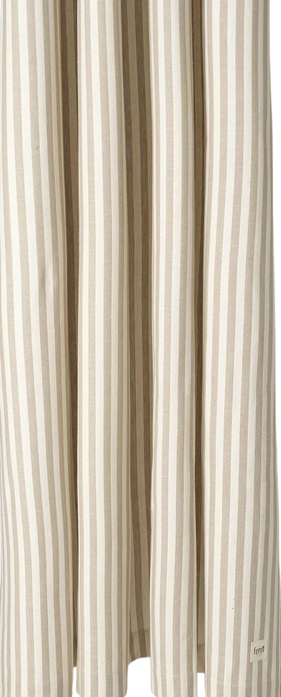 Badeforhæng<Ferm Living Chambray Shower Curtain - Sand/Off-white