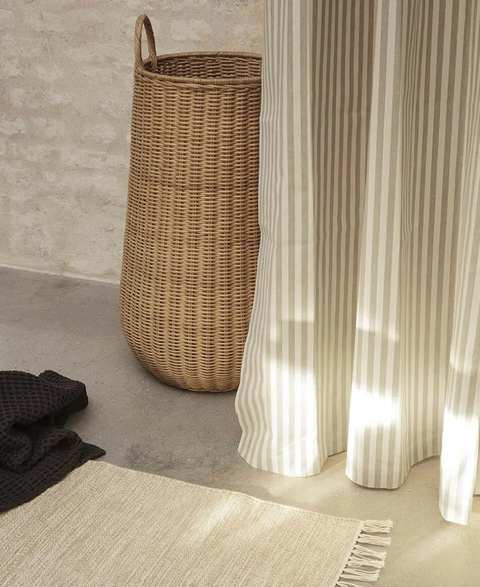 Badeforhæng<Ferm Living Chambray Shower Curtain - Sand/Off-white