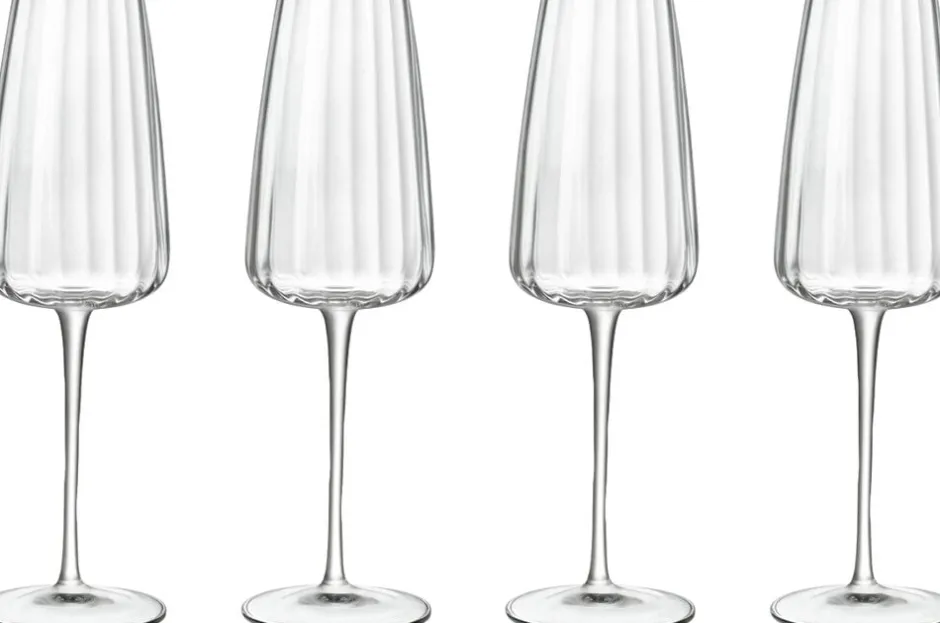 Glas<Luigi Bormioli Champagneglas Optica 21 cl 4 stk.