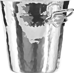 Bar & Vin<Mauviel Champagnekøler rund 20 x 20 cm Hamret aluminium