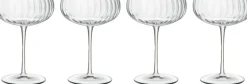 Glas<Luigi Bormioli Champagneskål Optica 30 cl 4 stk.