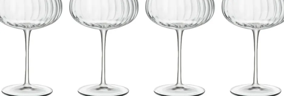 Glas<Luigi Bormioli Champagneskål Optica 30 cl 4 stk.