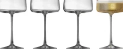 Glas<Lyngby Glas Champagneskål Zero 26 cl 4 stk.