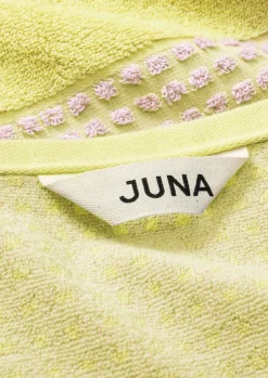 Håndklæder<Juna Check Håndklæde 70x140 cm gul/pink