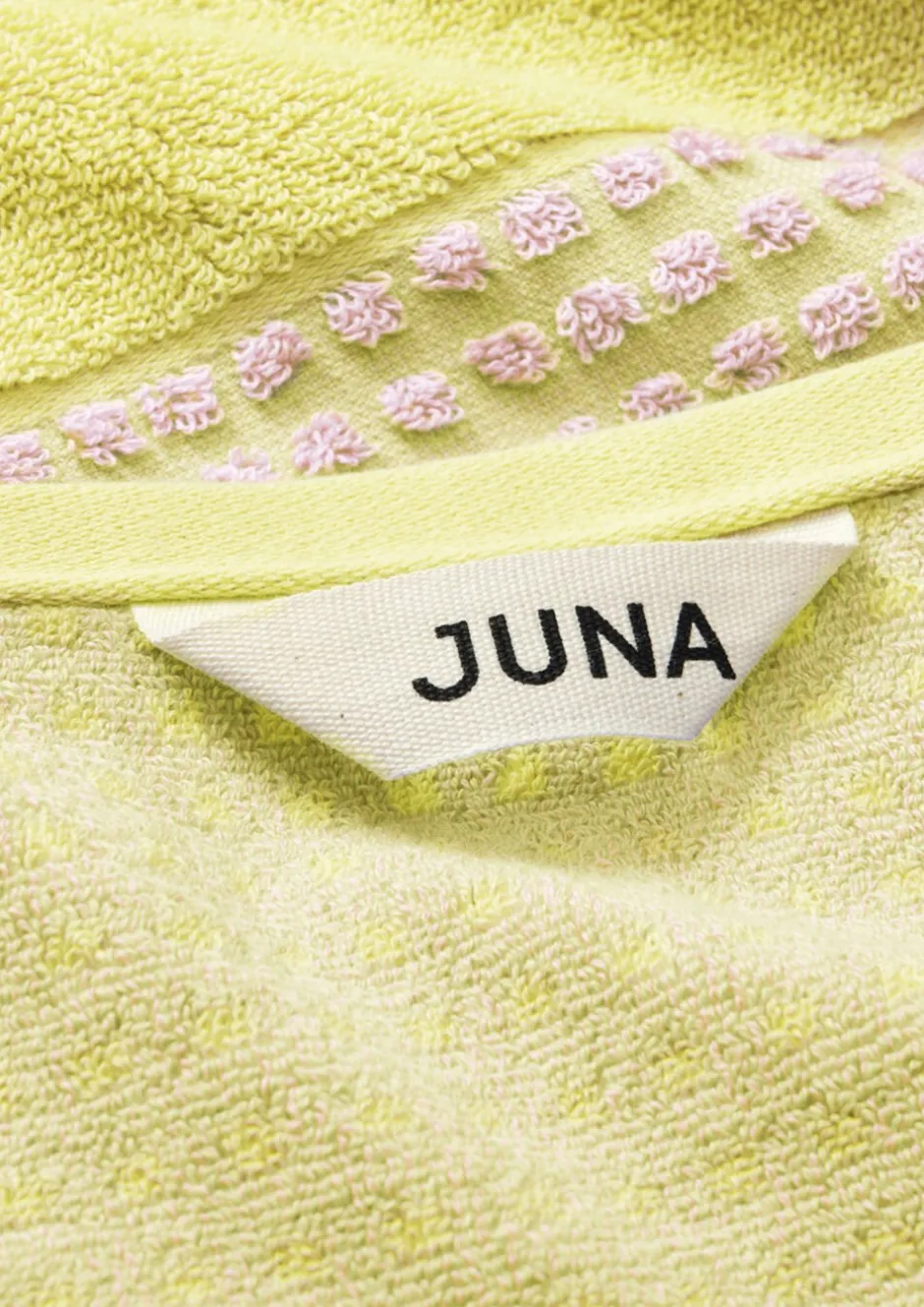 Håndklæder<Juna Check Håndklæde 50x100 cm gul/pink