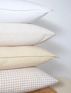Sengetøj & Lagner<Magasin du Nord Collection Check washed percal Beige