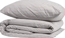 Sengetøj & Lagner<Magasin du Nord Collection Check washed percal Brown/white