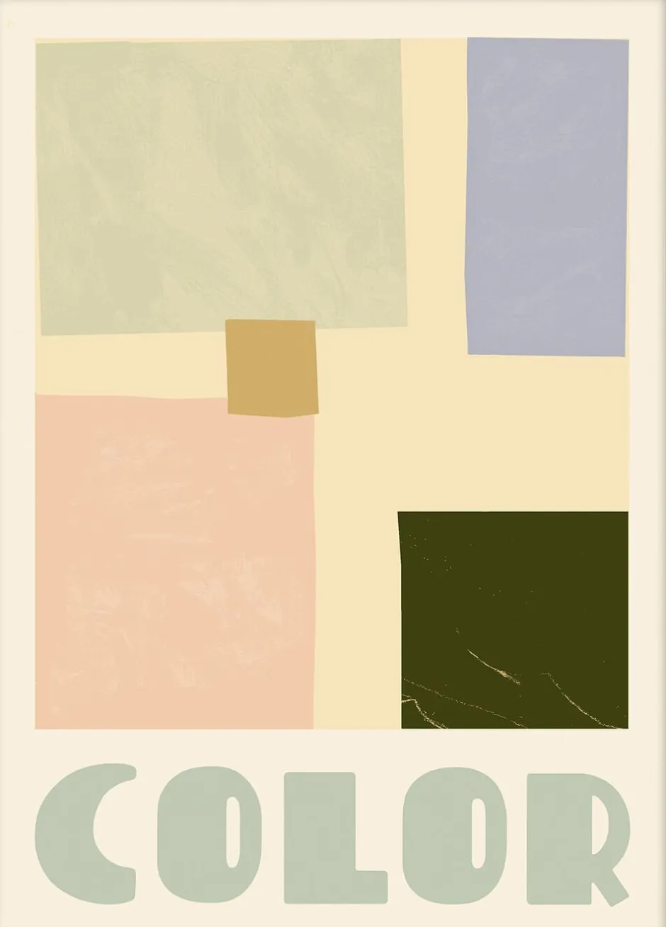 Plakater & Rammer<Poster & Frame Cheer up Color Gr&oslash;n & lyser&oslash;d