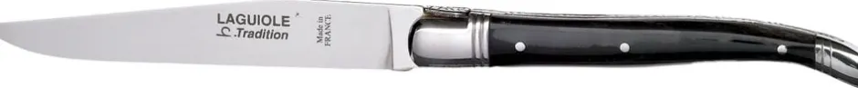 Bestik<Laguiole Tradition CHL Steakkniv Ibenholttræ/ST-2