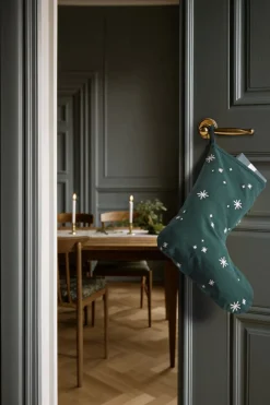 Julepynt<Juna Christmas Fable Julestrømpe H45 grøn