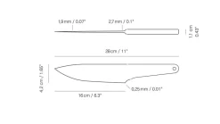 Køkkenknive & Sakse<Veark CK16 - Chefs knife - Drop Forged