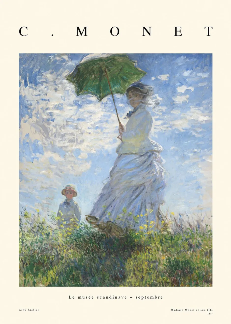 Plakater & Rammer<Poster & Frame claude monet madame monet et son fils Flerfarvet