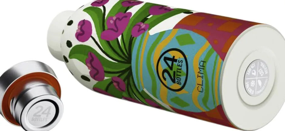 Opbevaring<24Bottles Clima 500 ml - Fiori rosa