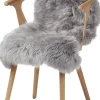 Skind<NATURES Collection 90cm-up New Zealand Sheepskin, Long Wool Light Grey 90x60
