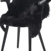 Skind<NATURES Collection 90cm-up New Zealand Sheepskin, Long Wool Black 90x60