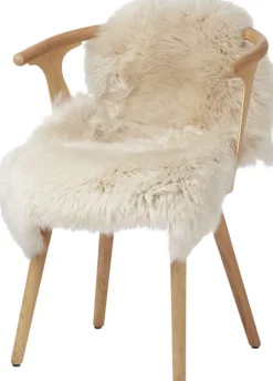 Skind<NATURES Collection 90cm-up New Zealand Sheepskin, Long Wool Beige 90x60