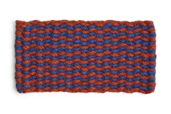 Gulvtæpper<Hay Coco Door Mat-Stripe Wave-Brown and navy