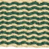 Gulvtæpper<Hay Coco Door Mat-Stripe Wave-Dark green and white