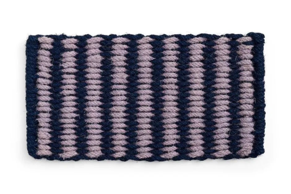 Gulvtæpper<Hay Coco Door Mat-Stripe Wide-Lavender and navy