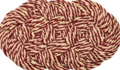 Gulvtæpper<Hay Coco Door Mat-Swirl-Bordeaux and off-white