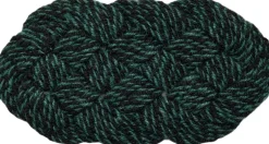 Gulvtæpper<Hay Coco Door Mat-Swirl-Green and black