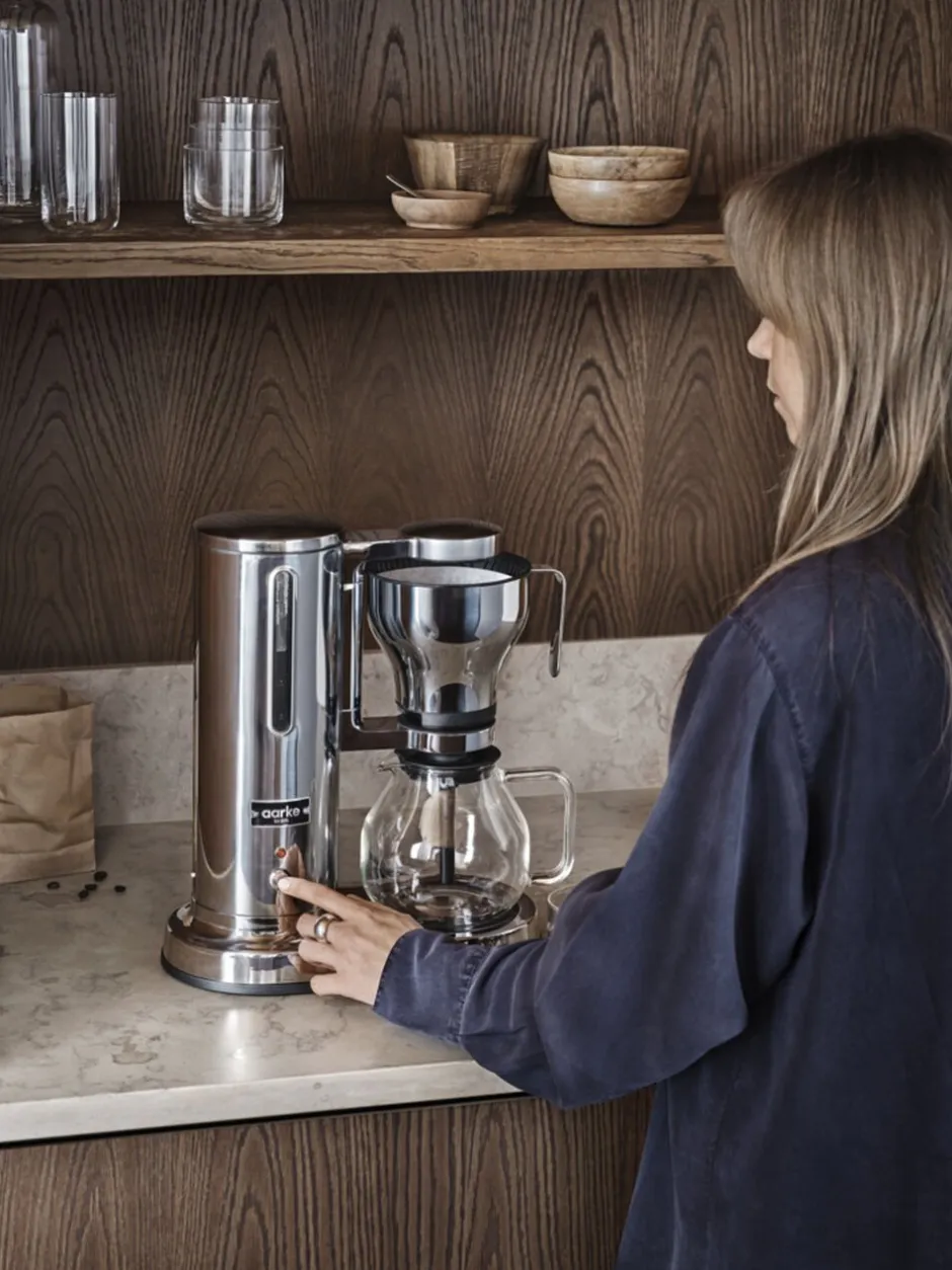 Kaffe & Te<Aarke Kitchenware Coffee Maker - Stainless Steel