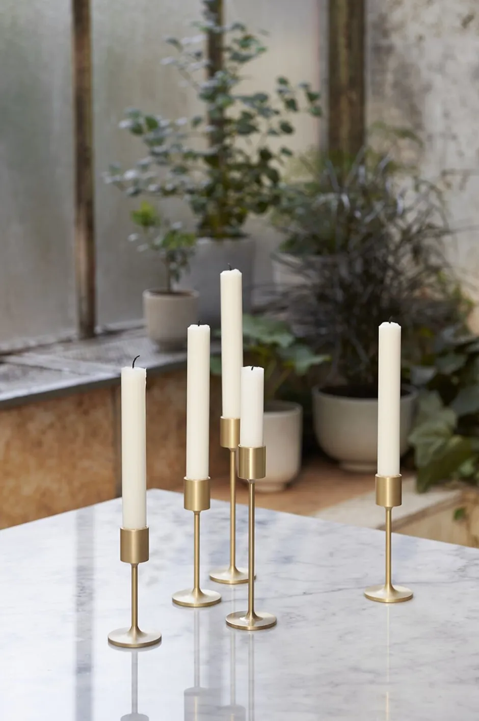 Lys & Lysestager<&Tradition Collect Candleholder SC57, Brass. H11cm.