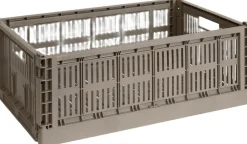 Opbevaring<Hay Color Crate, Large Warm grey