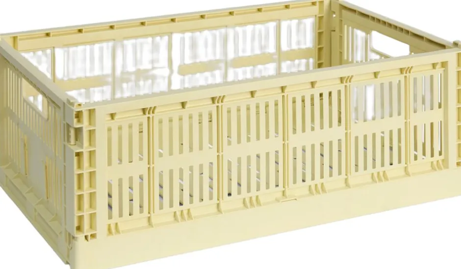 Opbevaring<Hay Color Crate, Large Light yellow