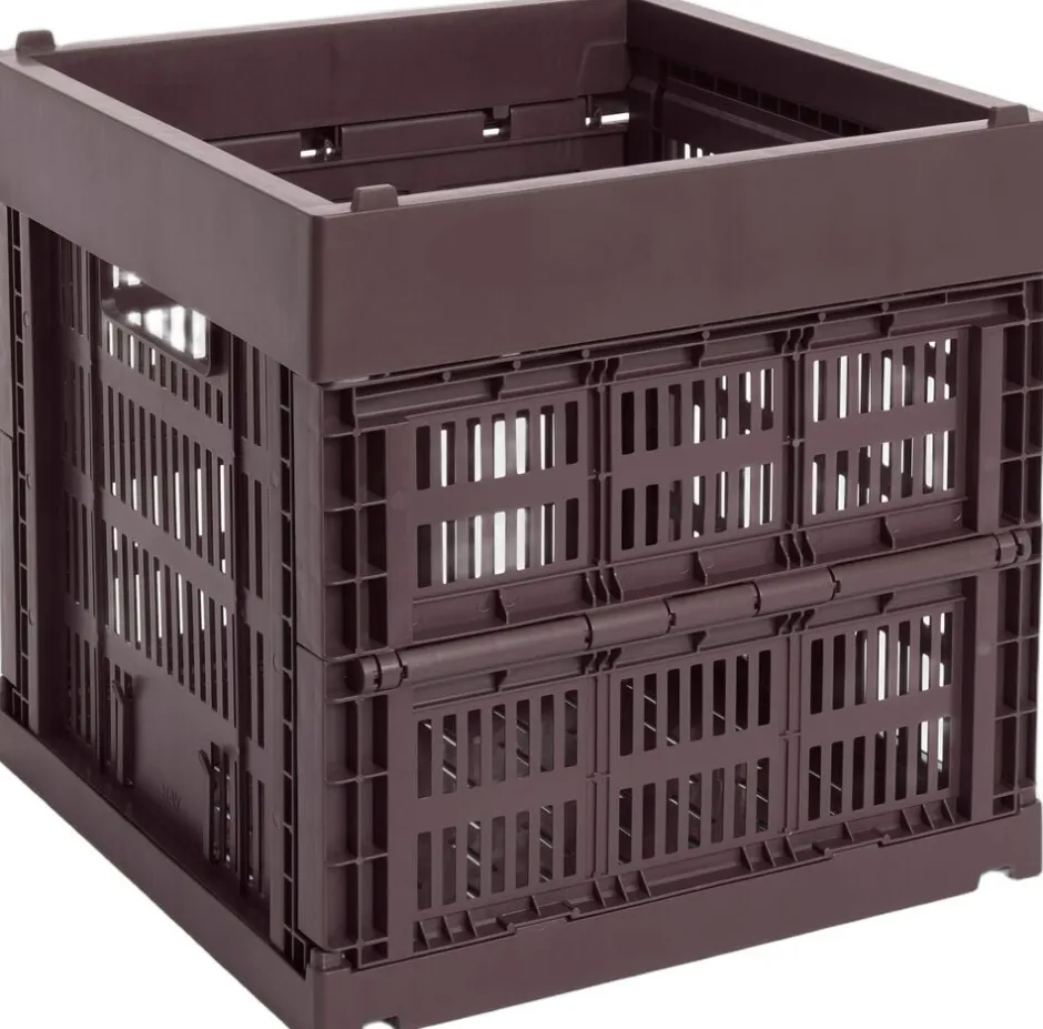 Opbevaring<Hay Colour Crate, Cube Bordeaux