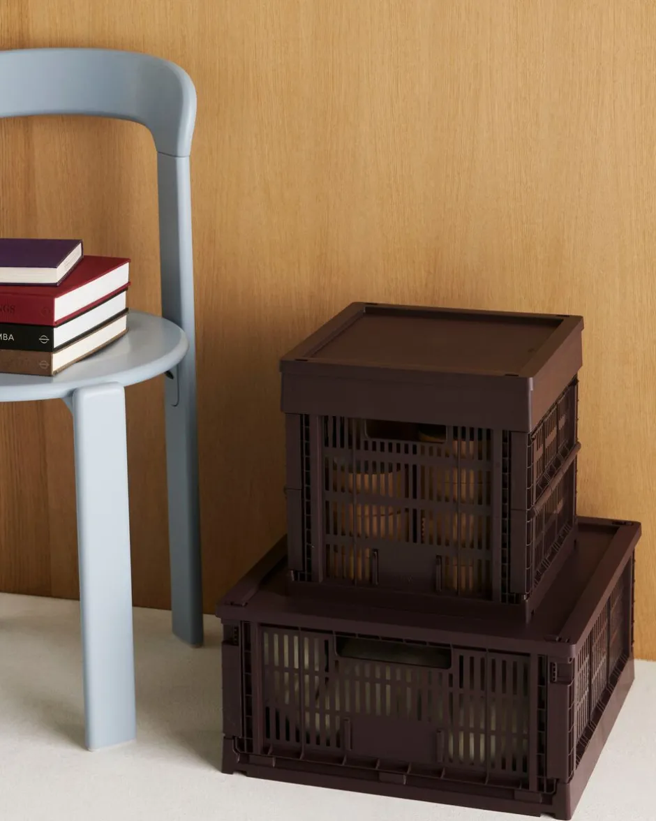 Opbevaring<Hay Colour Crate, Cube Bordeaux
