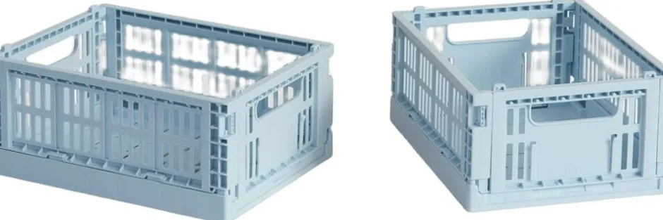 Opbevaring<Hay Colour Crate, Mini, 2 stk. Soft blue
