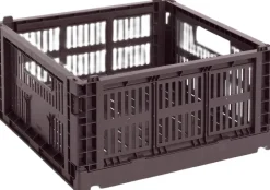 Opbevaring<Hay Colour Crate, Square, Medium Bordeaux
