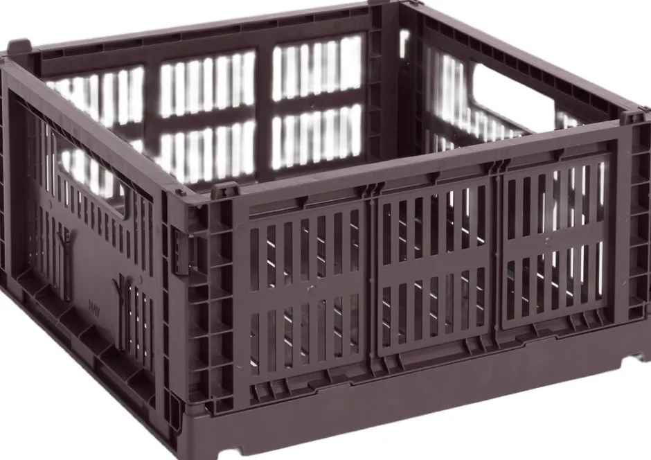 Opbevaring<Hay Colour Crate, Square, Medium Bordeaux