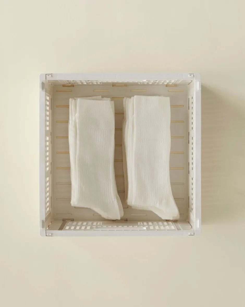 Opbevaring<Hay Colour Crate, Square, Medium Off white