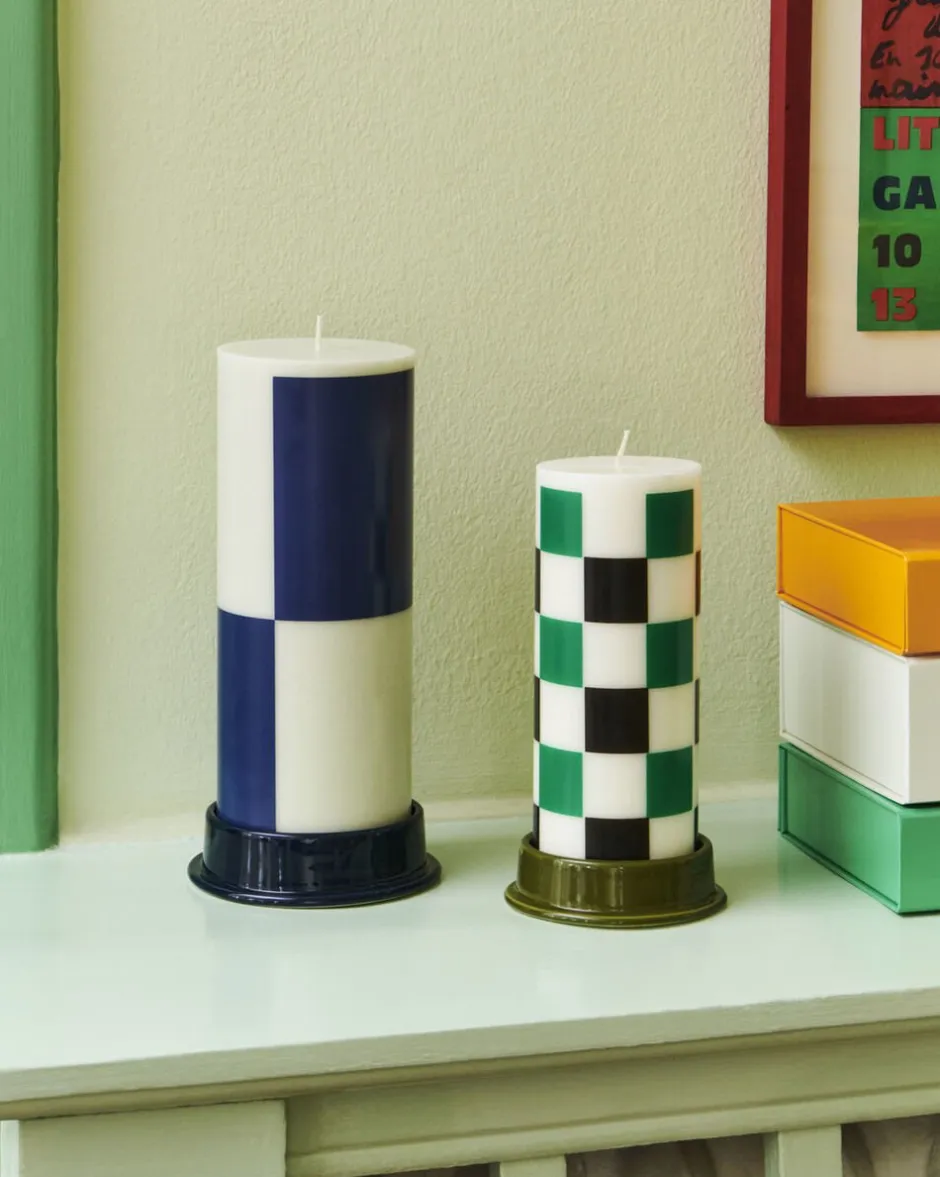 Lys & Lysestager<Hay Column Candle-Large