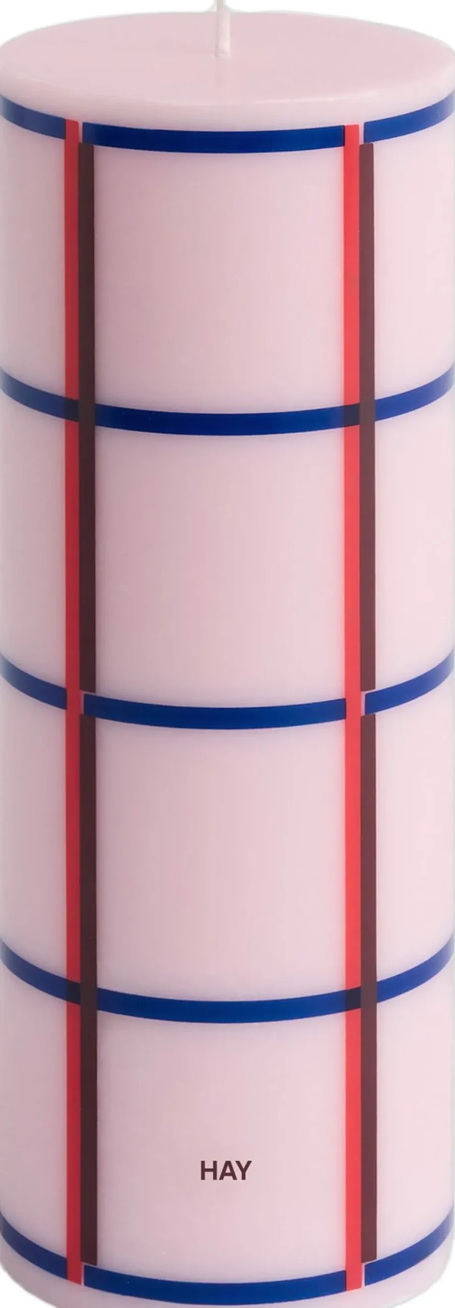 Lys & Lysestager<Hay Column Candle-Medium-Light pink, red, bordeaux and dark blue
